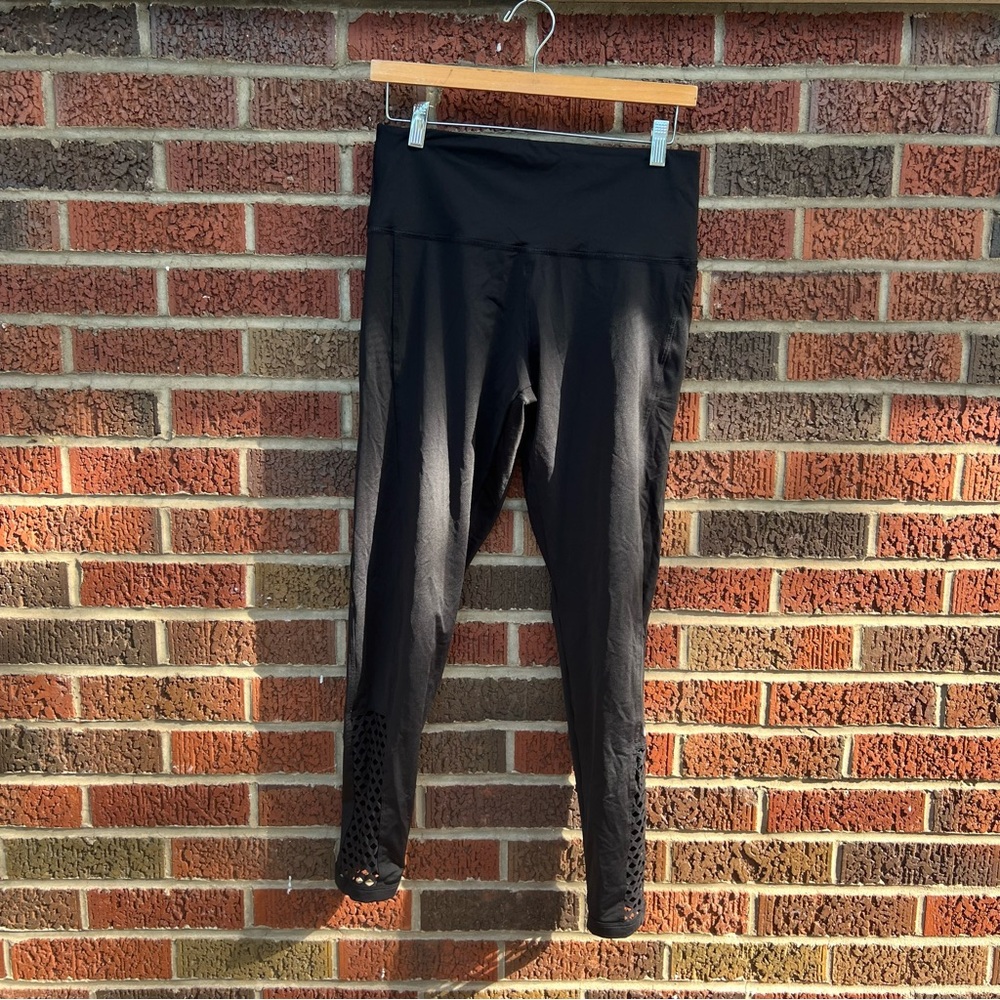 Victoria’s Secret PINK Black Fish Net Ankle High Waisted Leggings